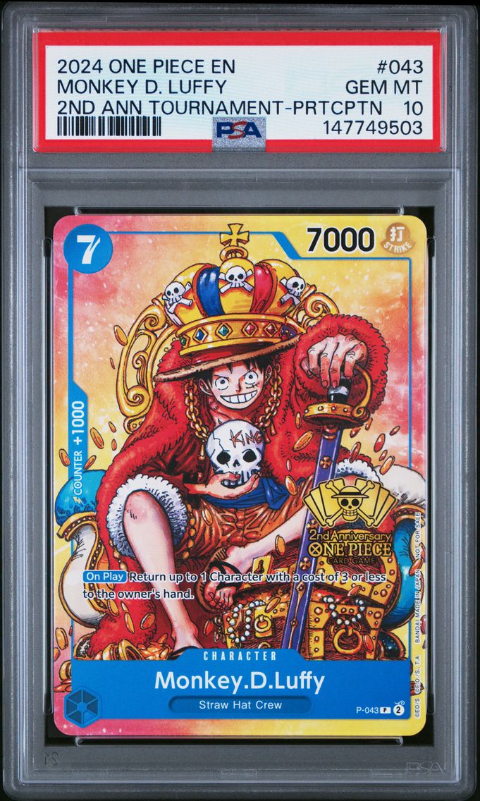 2024 #043 Monkey D. Luffy PSA 10 Promos One Piece