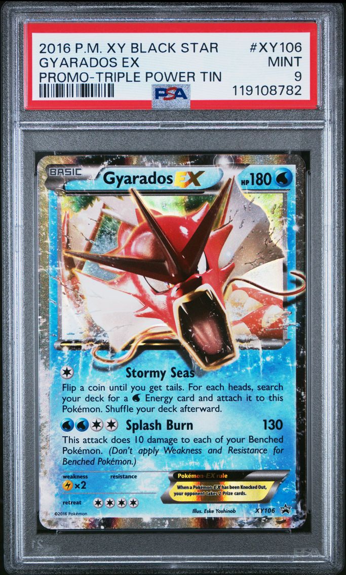2016 #XY106 Gyarados EX PSA 9 XY Black Star Promo Pokemon