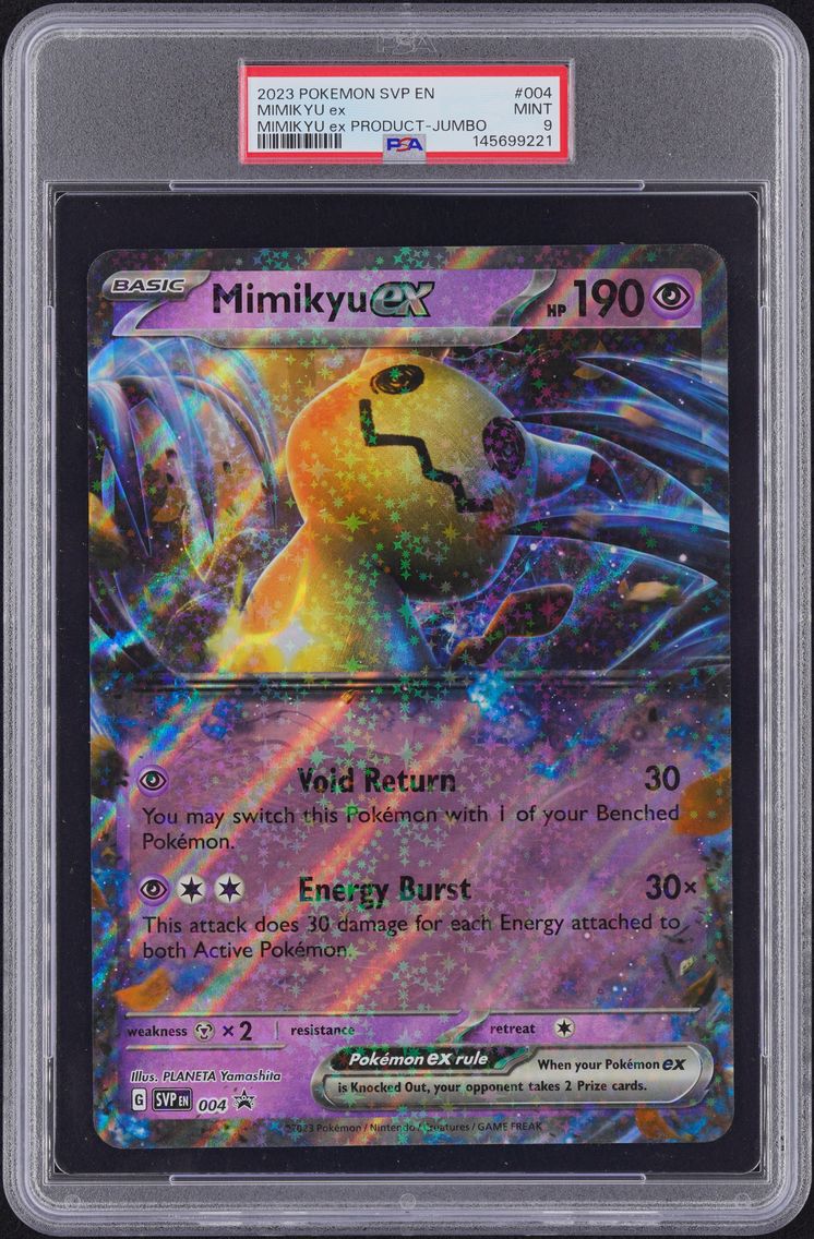 2023 #004 Mimikyu EX PSA 9 Svp EN-SV Black Star Promo