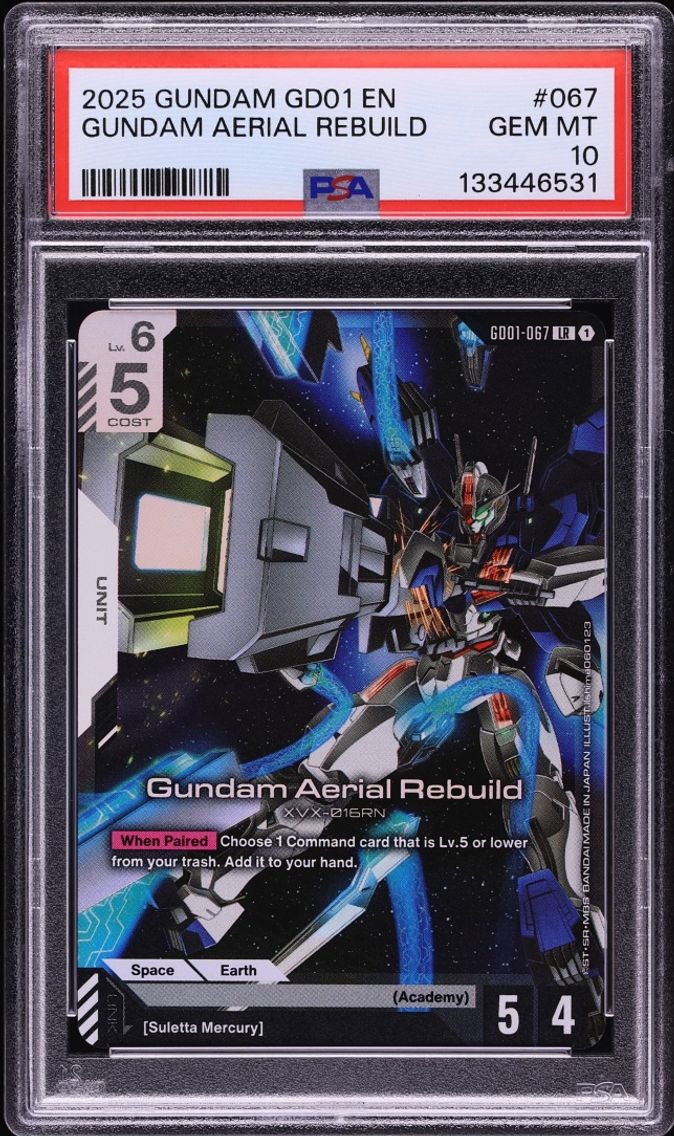 2025 #067 Gundam Aerial Rebuild PSA 10 Gundam Newtype Rising