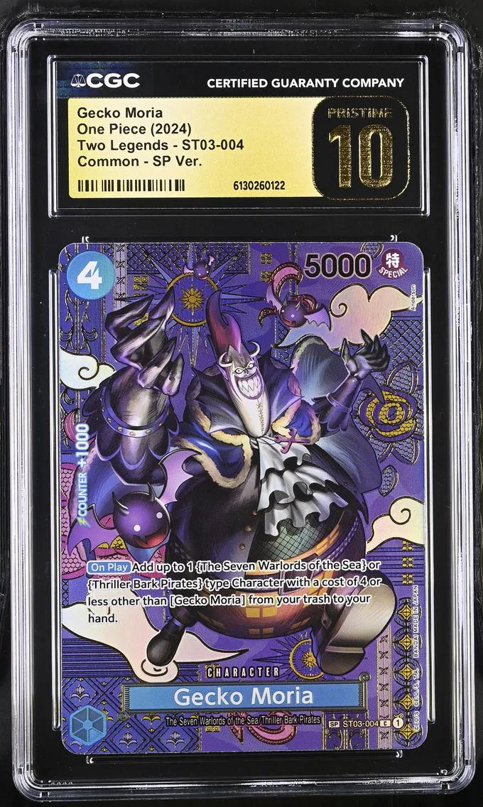 2024 #ST03-004 Gecko Moria CGC 10 Pristine Two Legends (OP08) - English
