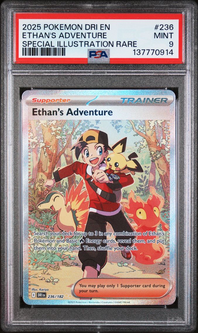 2025 #236 Ethan's Adventure PSA 9 Dri EN-Destined Rivals
