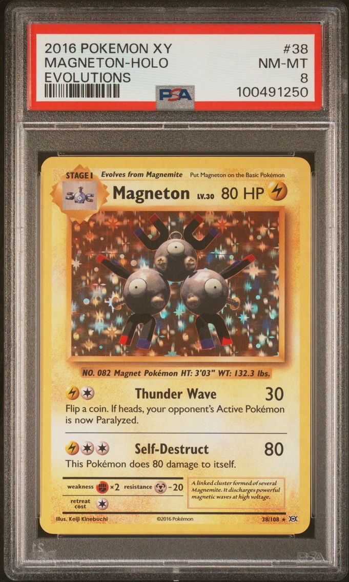 2016 #38 Magneton-Holo PSA 8 XY Evolutions