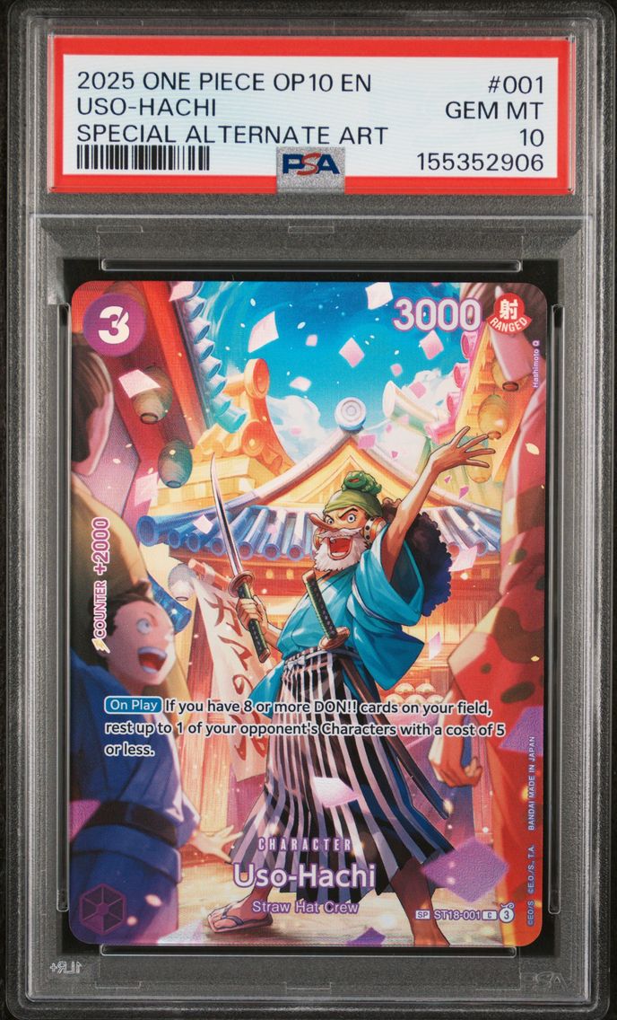 2025 #001 Uso-Hachi PSA 10 One Piece OP10-Royal Blood