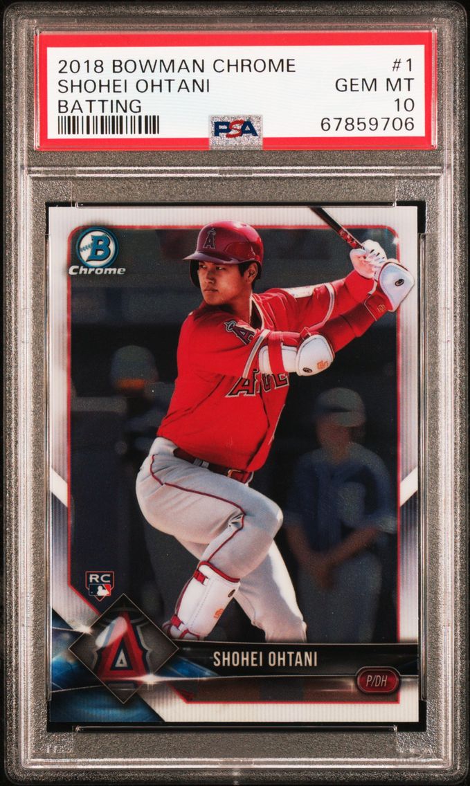 2018 #1 Shohei Ohtani PSA 10 Bow