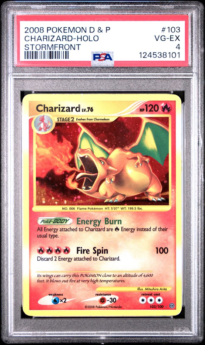 2008 #103 Charizard-Holo PSA 4 Diamond & Pearl Stormfront Pokemon