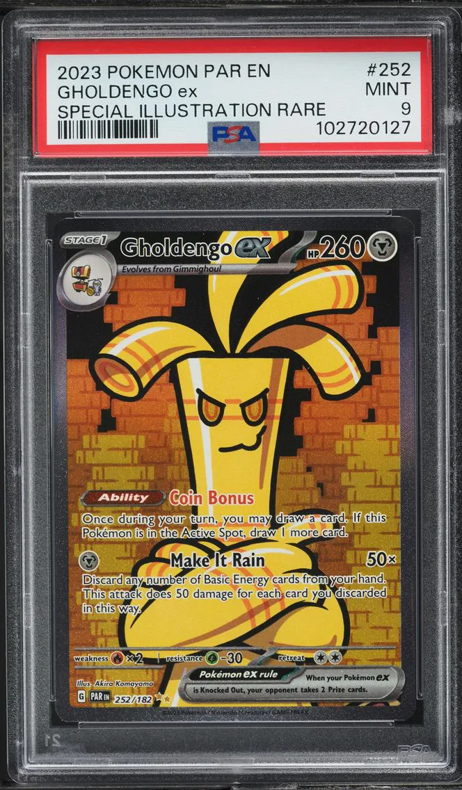 2023 #252 SCARLET & VIOLET PARADOX RIFT SIR GHOLDENGO EX PSA 9 POKEMON