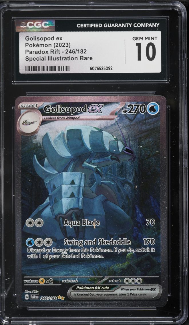 2023 #246 Golisopod EX CGC 10 Par EN-Paradox Rift Pokemon