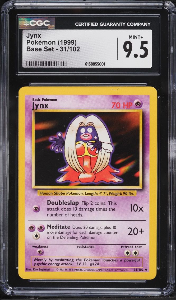 1999 Pokemon Base Set Jynx #31 CGC 9.5 MINT+