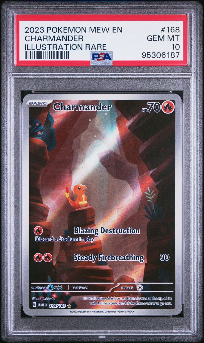 2023 #168 Charmander PSA 10 Mew EN-151