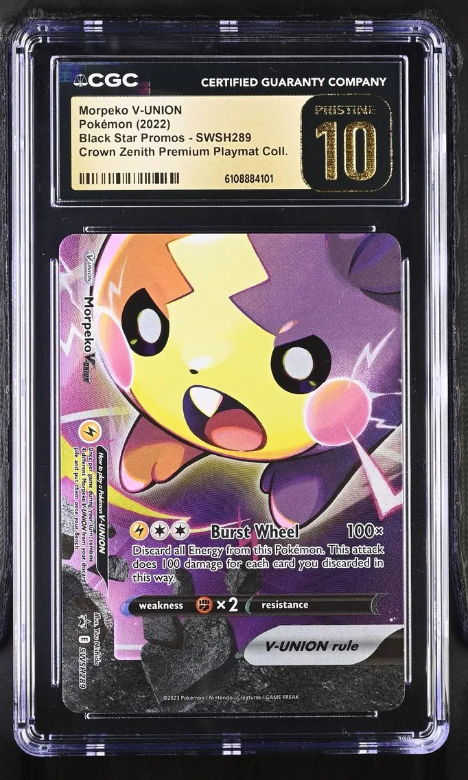 2022 #SWSH289 Morpeko V-UNION CGC 10 Pristine Black Star Promos - Sword & Shield - English