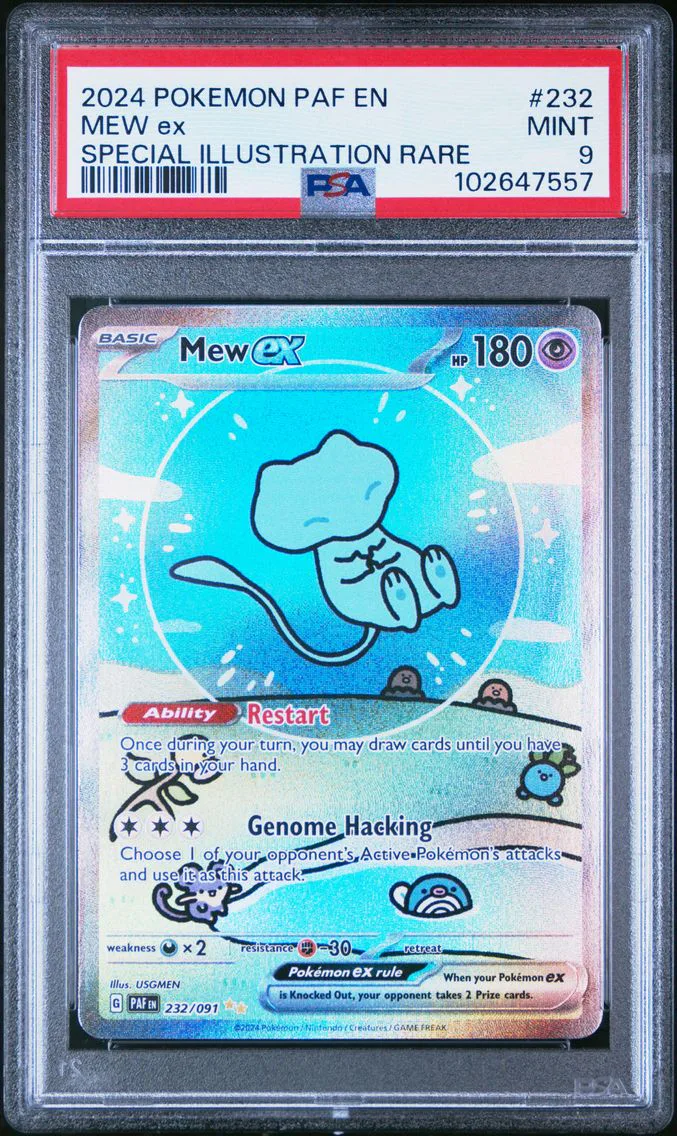 2024 #232 MEW EX PSA 9 POKEMON PAF EN-PALDEAN FATES | SPECIAL ILLUSTRATION RARE