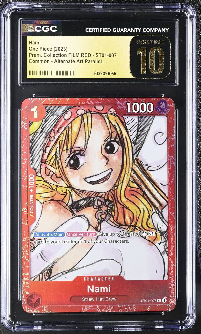 2023 #ST01-007 Nami CGC 10 Pristine Premium Collection FILM RED (Foil) - English