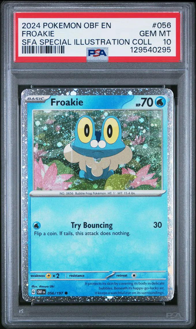 2024 #056 Froakie PSA 10 Obf EN-Obsidian Flames