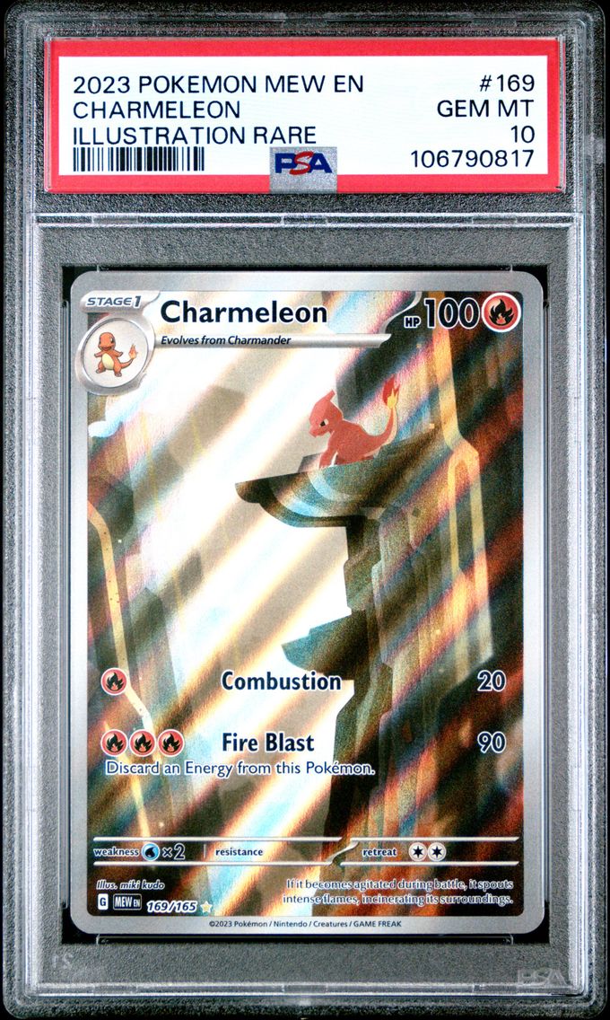 2023 #169 Charmeleon PSA 10 Mew EN-151