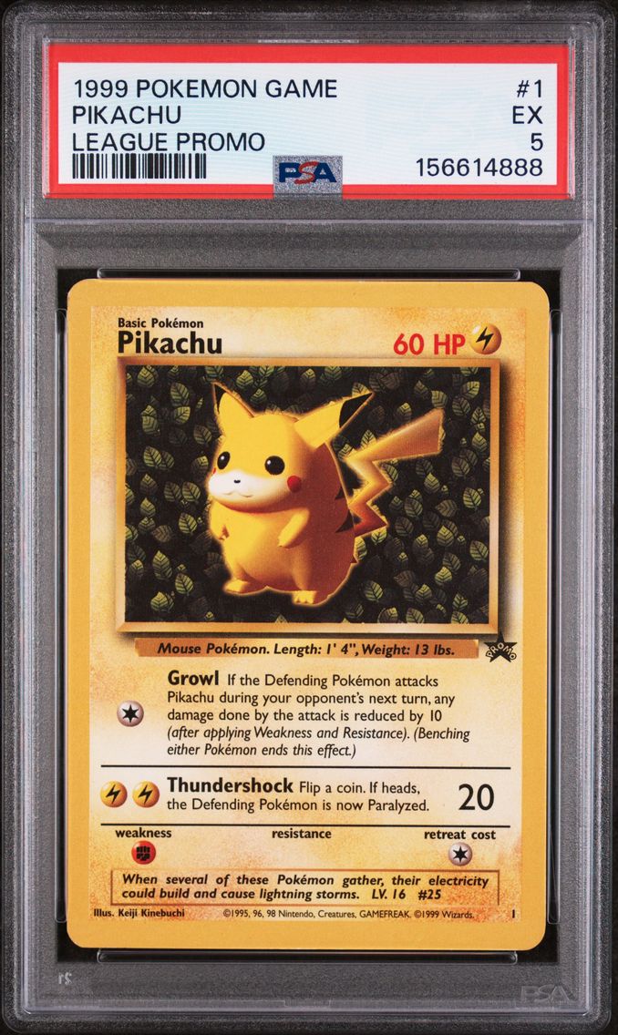 1999 #1 Pikachu PSA 5 League Promo