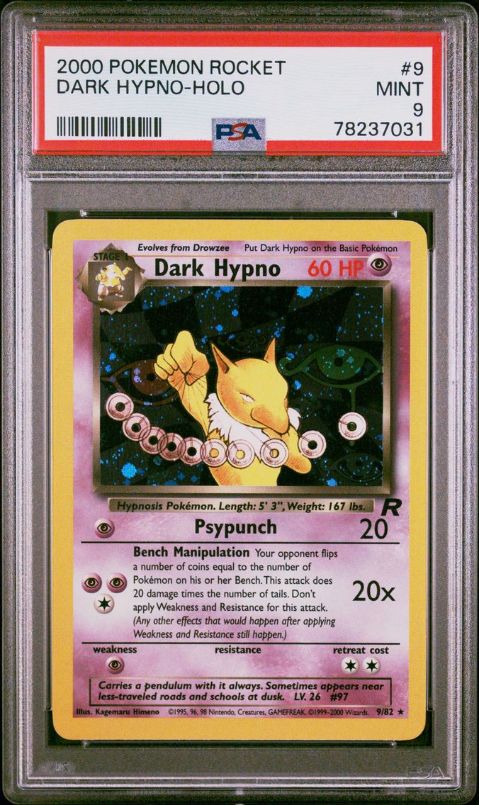 2000 #9 Dark Hypno-Holo PSA 9 Rocket