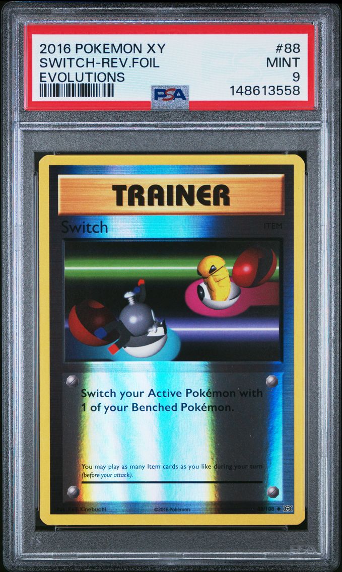 2016 #88 Switch-Reverse Foil PSA 9 XY Evolutions