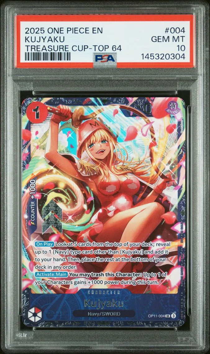 2025 #004 Kujyaku PSA 10 Promos One Piece