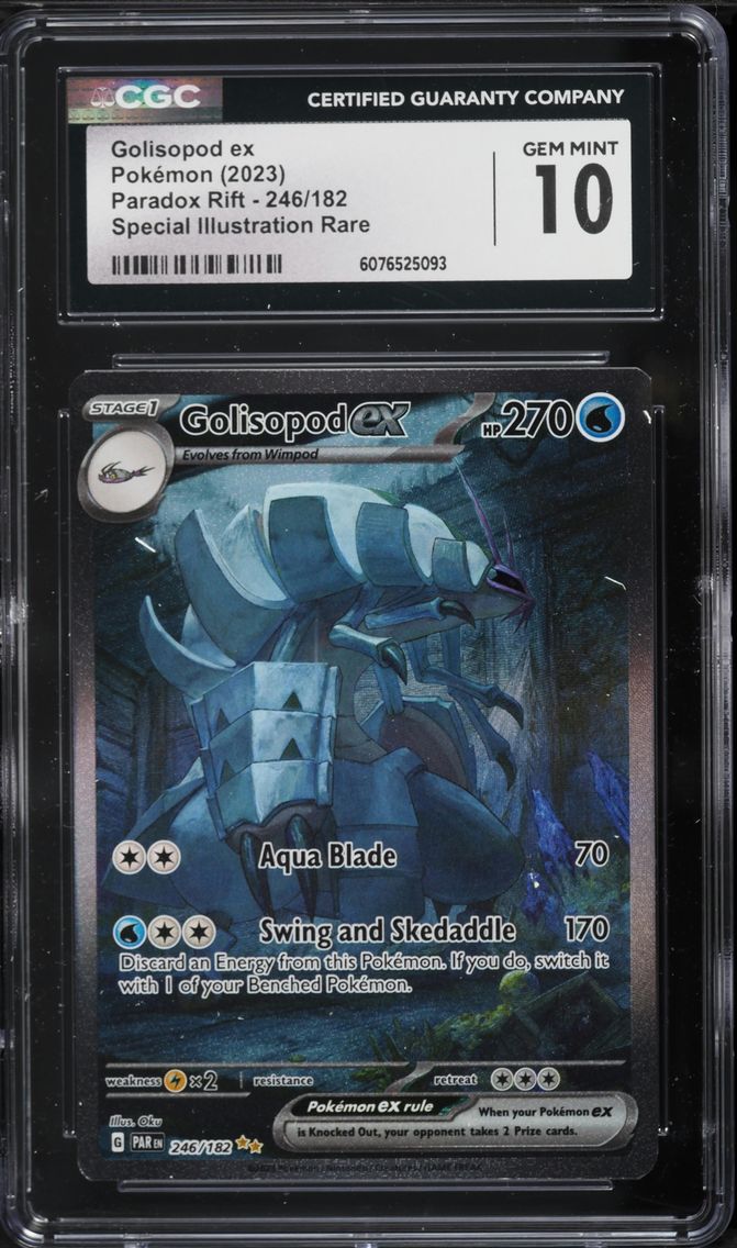 2023 #246 Golisopod EX CGC 10 Par EN-Paradox Rift Pokemon