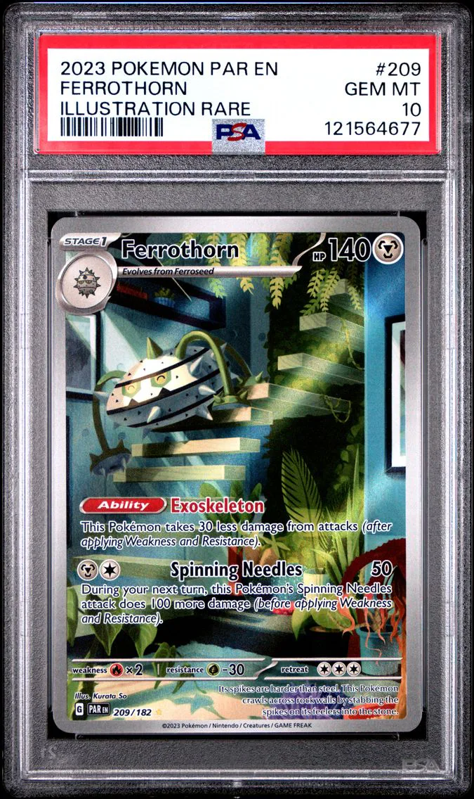 2023 #209 Ferrothorn PSA 10 Par EN-Paradox Rift