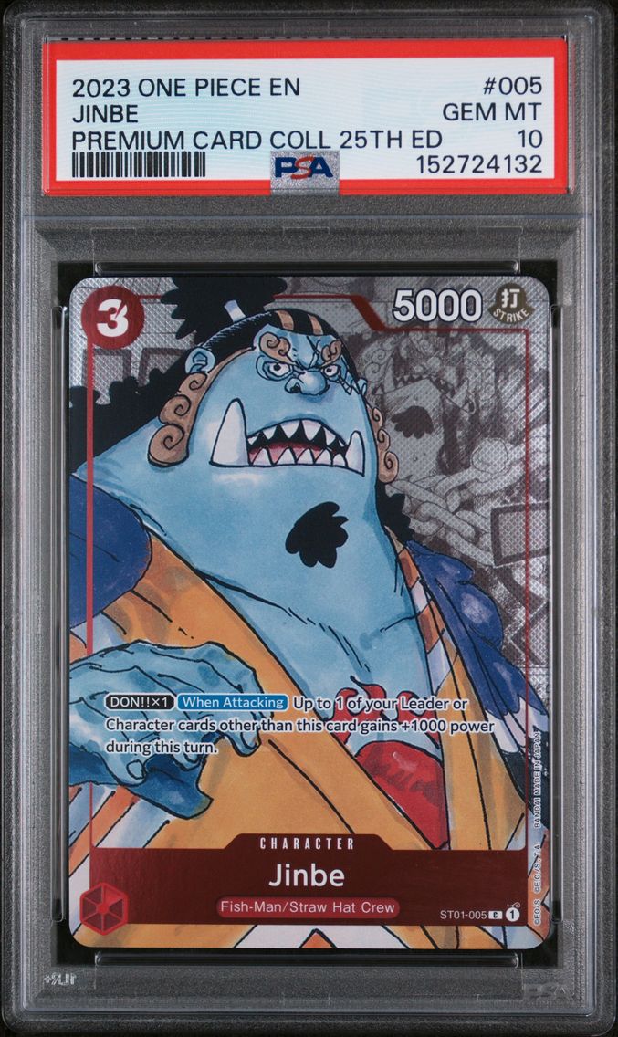 2023 #005 Jinbe PSA 10 One Piece Premium Card Collection 25th Edition