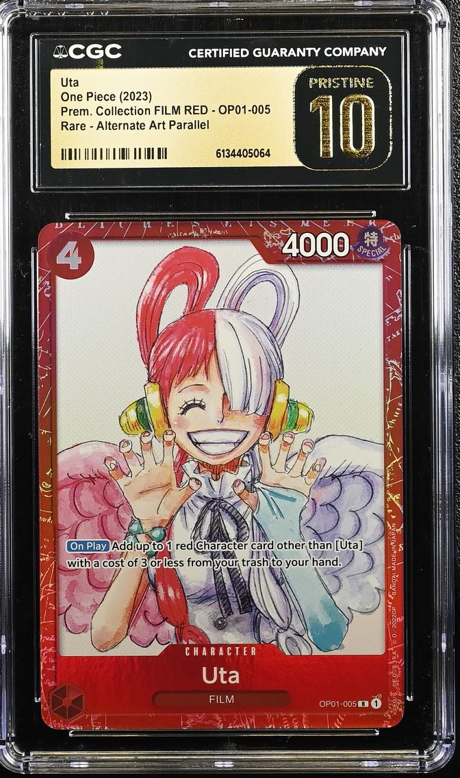2023 #OP01-005 Uta CGC 10 Pristine Premium Collection FILM RED (Foil) - English