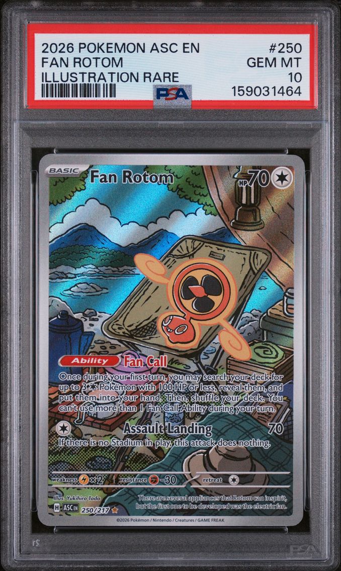 2026 #250 Fan Rotom PSA 10 Asc EN-Ascended Heroes