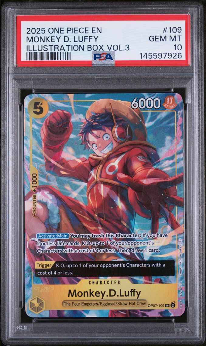 2025 #109 Monkey D. Luffy PSA 10 One Piece Promos