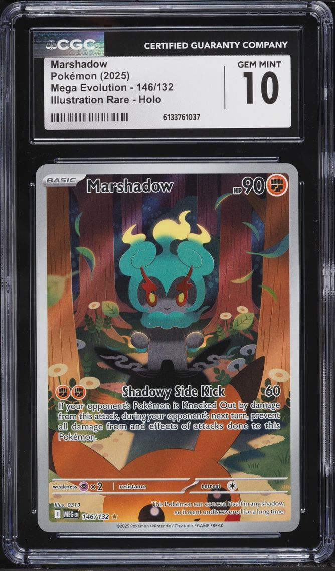 2025 Pokemon Mega Evolution IR Marshadow #146 CGC 10 GEM MINT