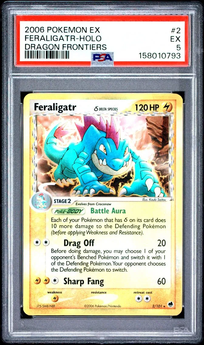 2006 #2 Feraligatr-Holo PSA 5 EX Dragon Frontiers