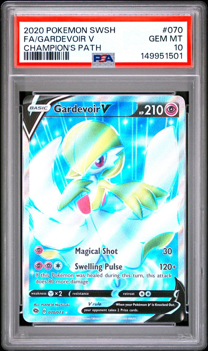 2020 #070 Full Art/Gardevoir V PSA 10 Sword & Shield Champion's Path