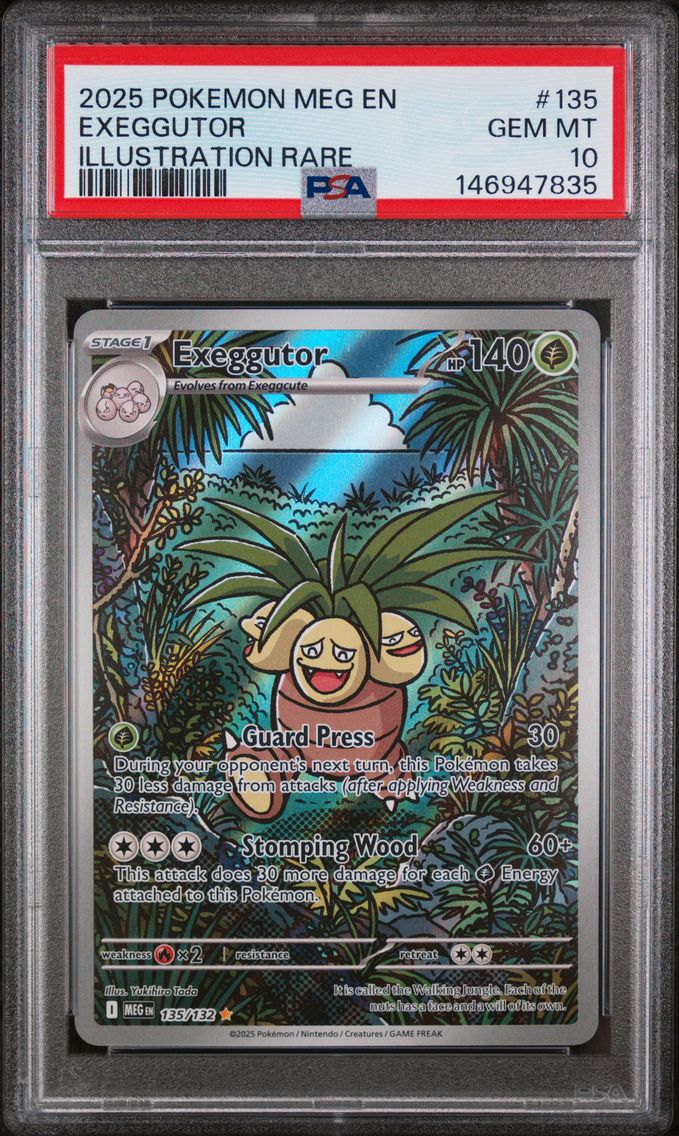 2025 #135 Exeggutor PSA 10 Meg EN-Mega Evolution