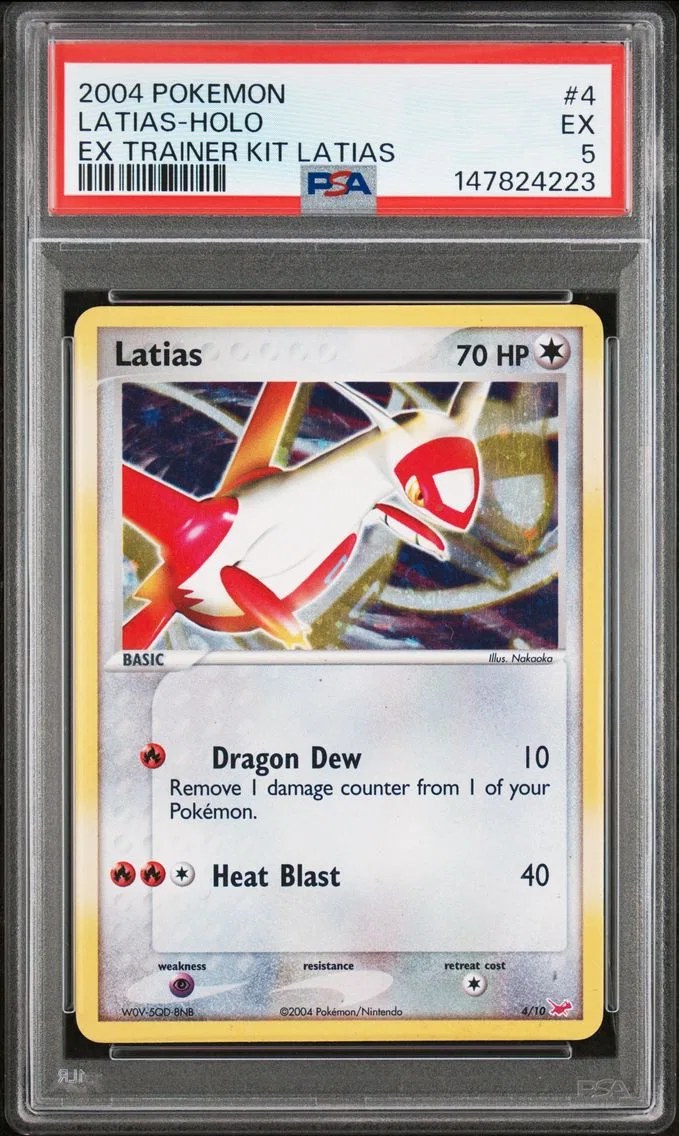 2004 #4 Latias-Holo PSA 5 EX Trainer Kit Latias