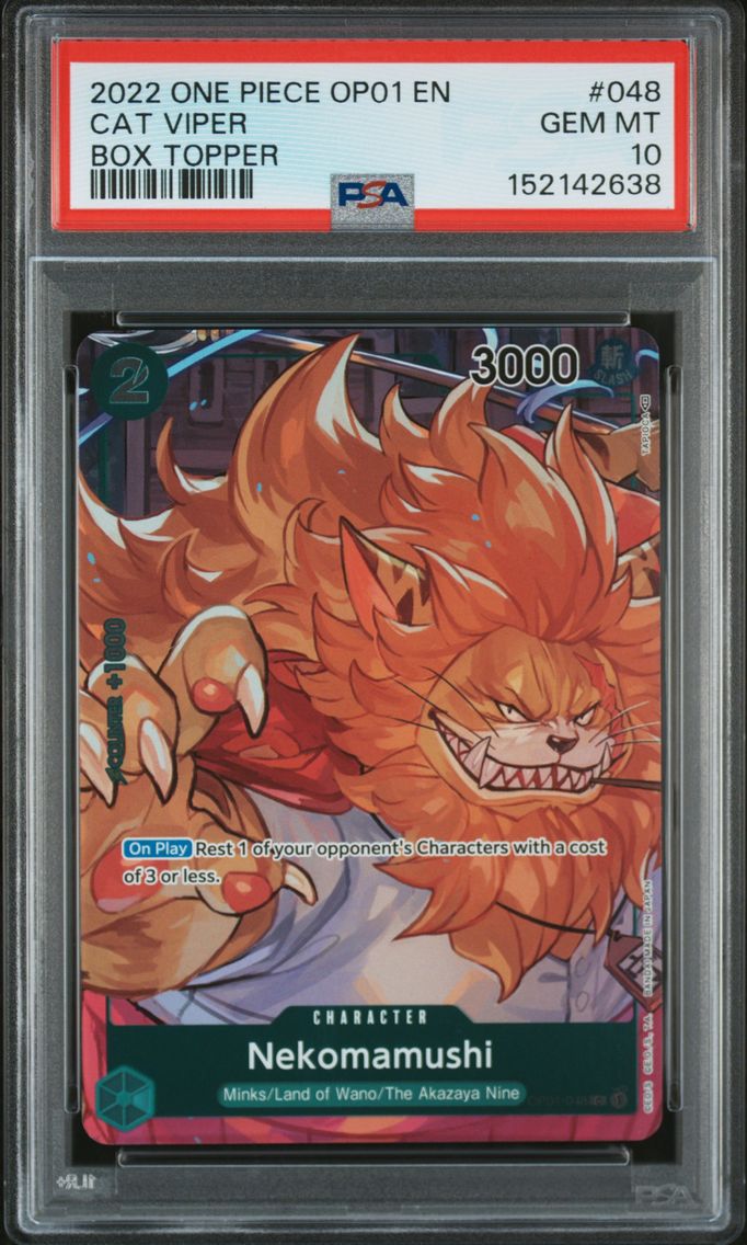 2022 #048 Cat Viper PSA 10 One Piece OP01-Romance Dawn