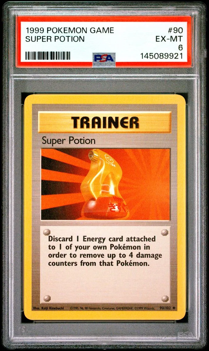 1999 #90 Super Potion PSA 6 Game