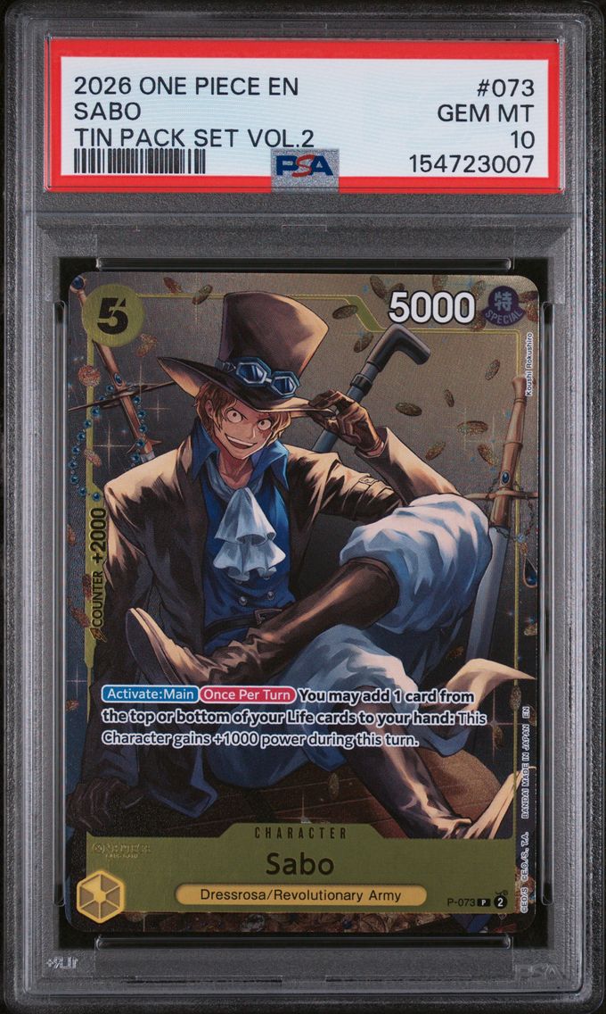 2026 #073 Sabo PSA 10 One Piece Promos