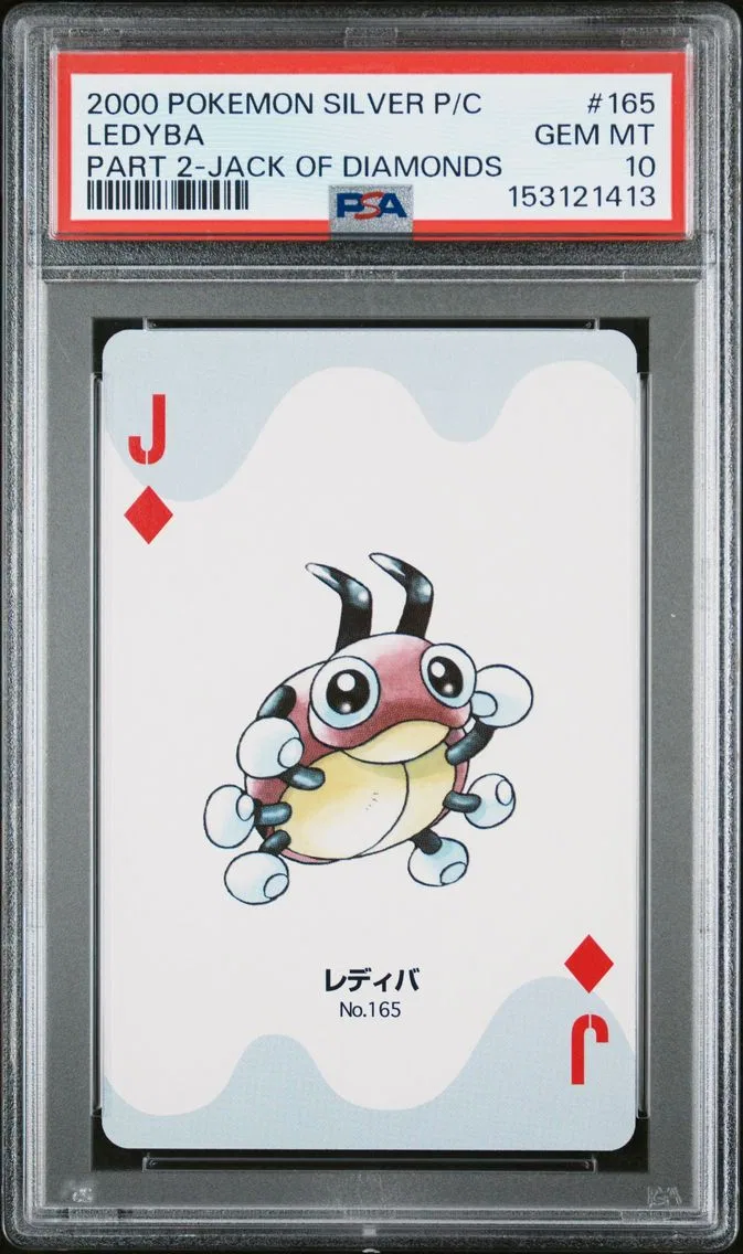 2000 #165 Ledyba PSA 10 Pokemon Silver Version Part 2 Playing Cards Pokemon