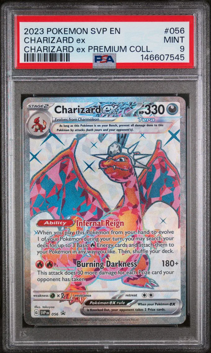 2023 #056 Charizard EX PSA 9 Svp EN-SV Black Star Promo