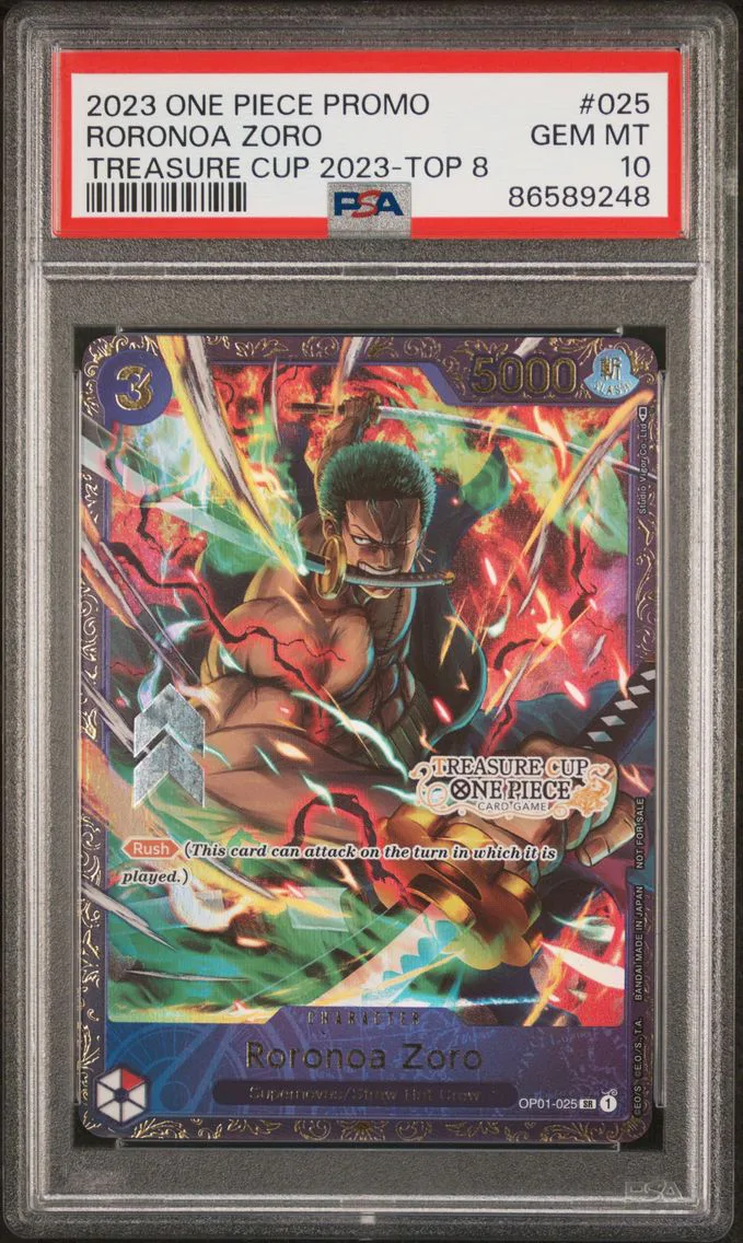 2023 #025 Roronoa Zoro PSA 10 On
