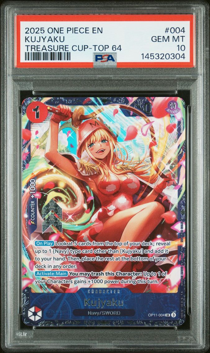 2025 #004 Kujyaku PSA 10 Promos One Piece