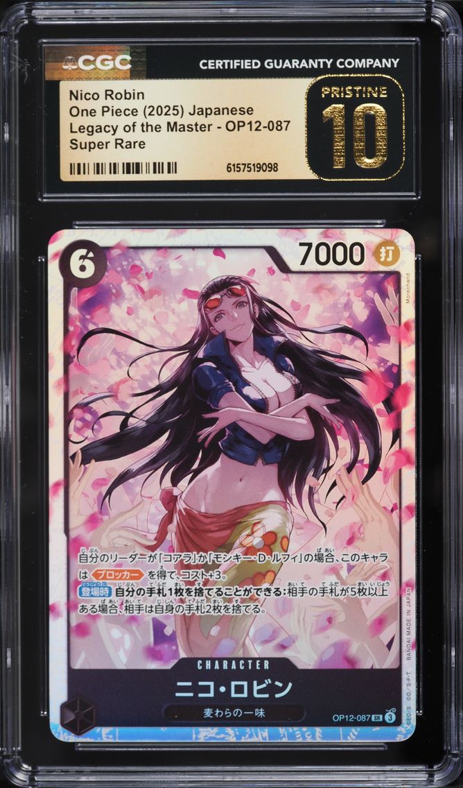2025 #OP12-087 SR Nico Robin CGC 10 PRISTINE Legacy Of The Master One Piece