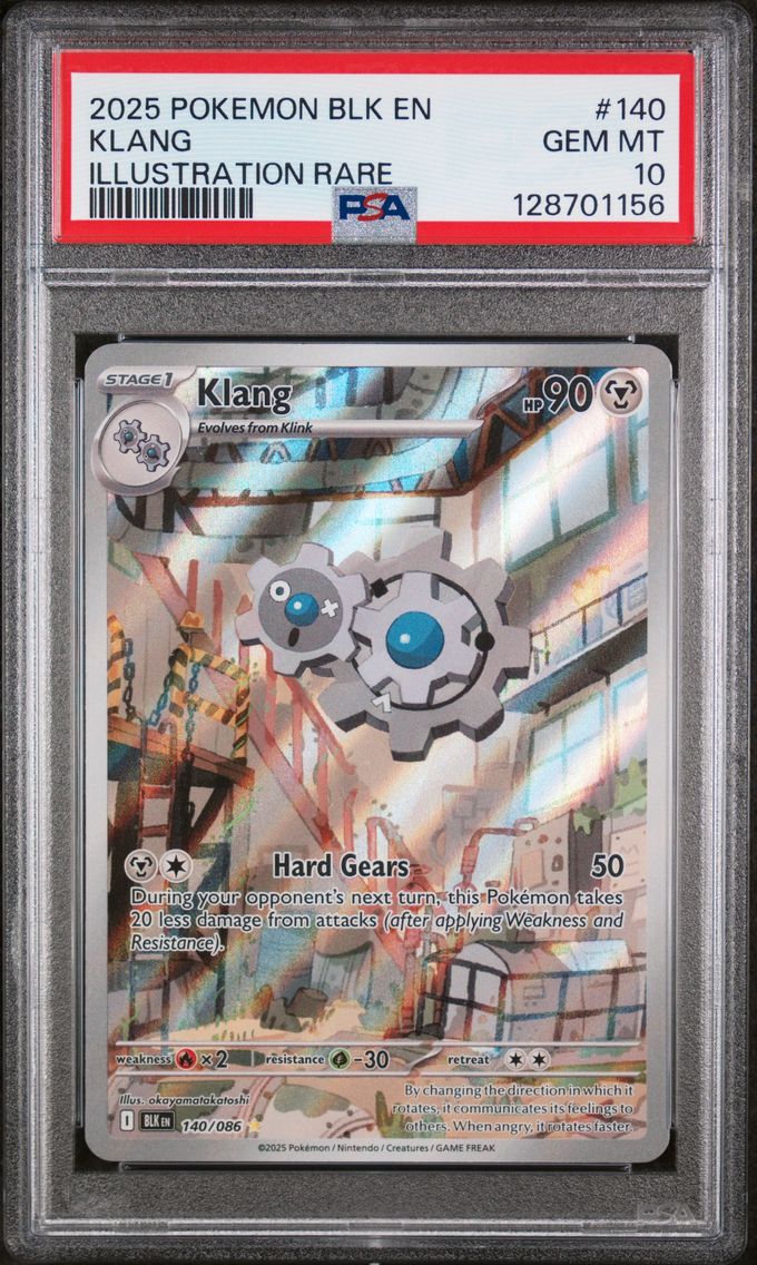2025 #140 Klang PSA 10 Blk EN-Black Bolt Pokemon
