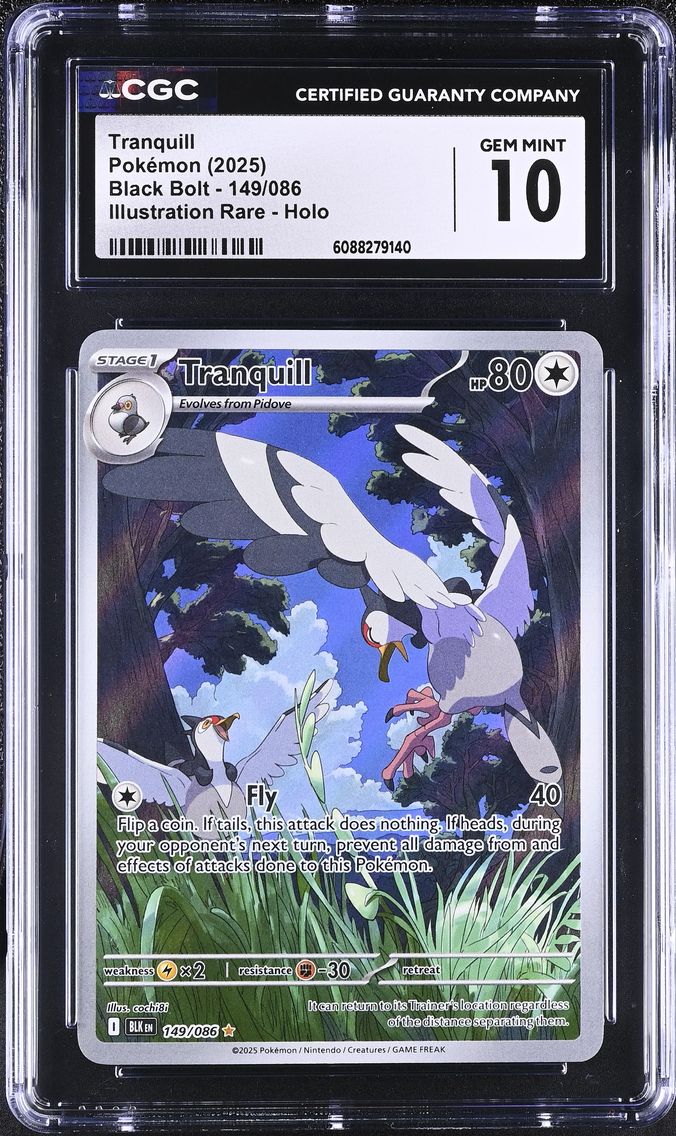 2025 #149 Tranquill CGC 10 Black Bolt - BLK EN - English