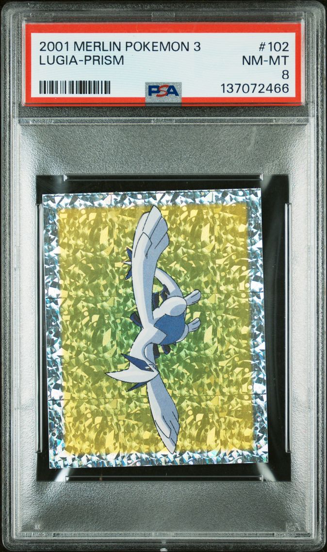 2001 #102 Lugia-Prism PSA 8 Merlin 3
