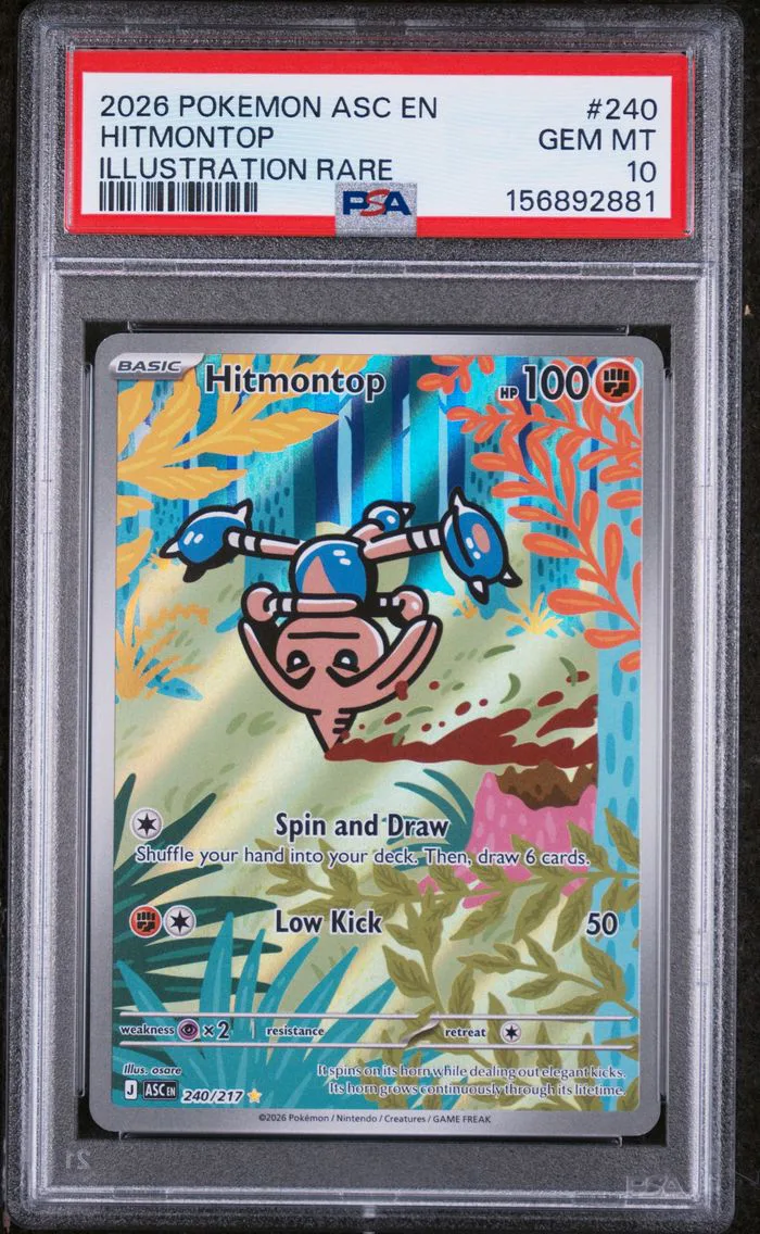 2026 #240 Hitmontop PSA 10 Asc EN-Ascended Heroes
