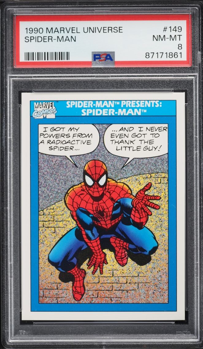 1990 #149 Impel Marvel Universe Spider-Man NM-MT PSA 8