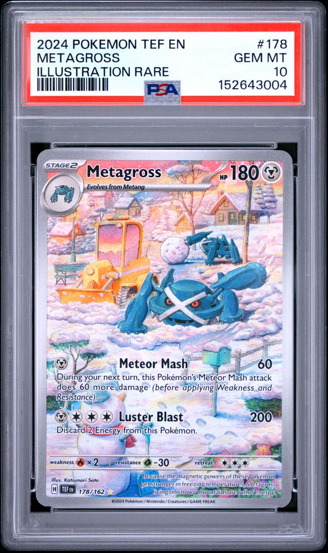 2024 #178 Metagross PSA 10 Tef EN-Temporal Forces