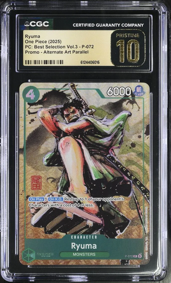 2025 #P-072 Ryuma CGC 10 Pristine Premium Collection Best Selection Vol.3 - English