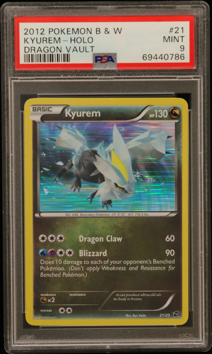 2012 #21 Kyurem-Holo PSA 9 Black & White Dragon Vault